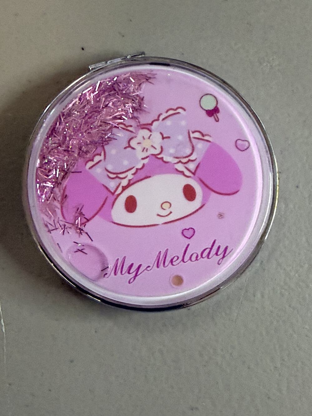 #MM-771 My Melody Floating Glitter Compact Mirror